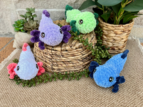 Axolotl - Handmade Crochet Plushie